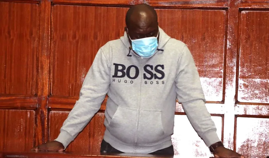 The Accused Person Ronald Osonga Khejeri In Court